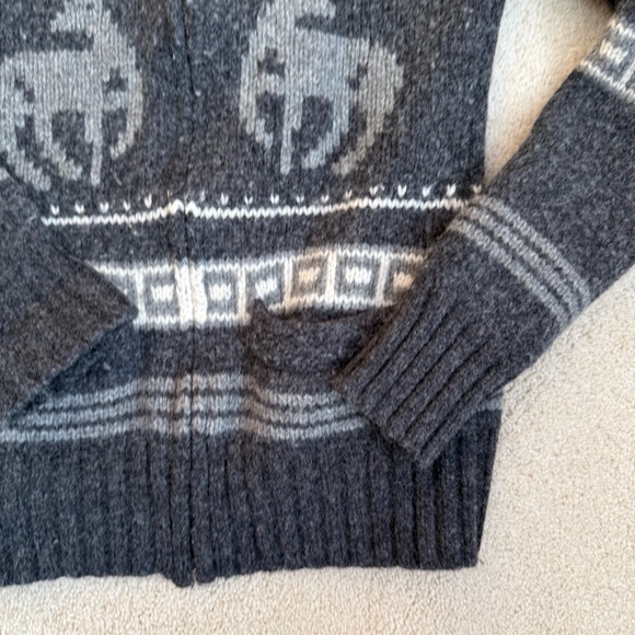 Aritzia TNA Cowichan Y2K wool sweater charcoal - Picture 2 of 11